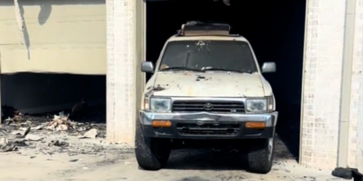 RoadandTrack's tweet image. Fire destroys Alabama family's home, but it couldn't kill their 2nd-gen Toyota 4Runner. bit.ly/4m8Ah69