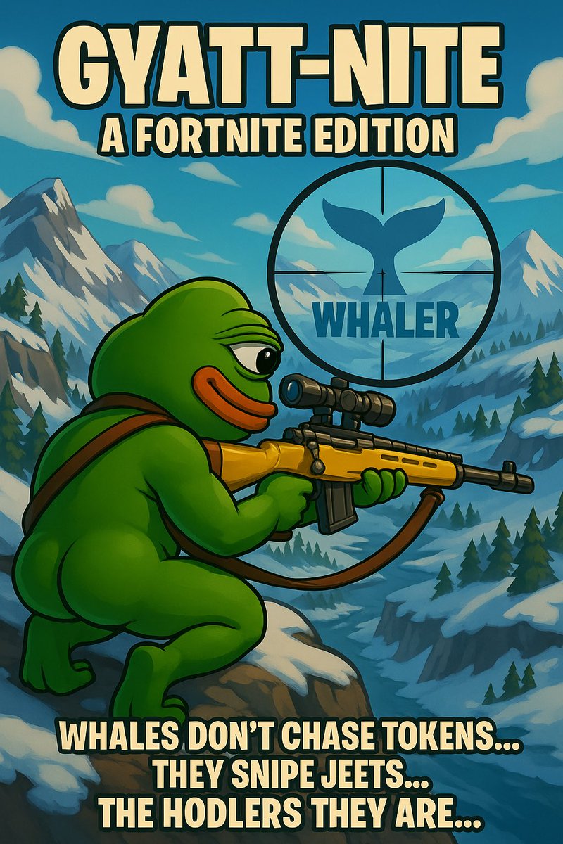 CryptoJomey's tweet image. 🎯 GYATT-NITE: A Fortnite Edition
$GYATT locked in from Sniper Peak…
Whales don’t chase tokens—they SNIPE jeets.
The HODLERS… they are. 🐳💥🎮

d2v5QPZzreHR8V7i4fiyA2QfXfbhEdjFmUoexJkpump

@GyattGotSol @Fortnite @pumpdotfun 
#GYATT #Fortnite #CryptoSniper #HuntingJeets