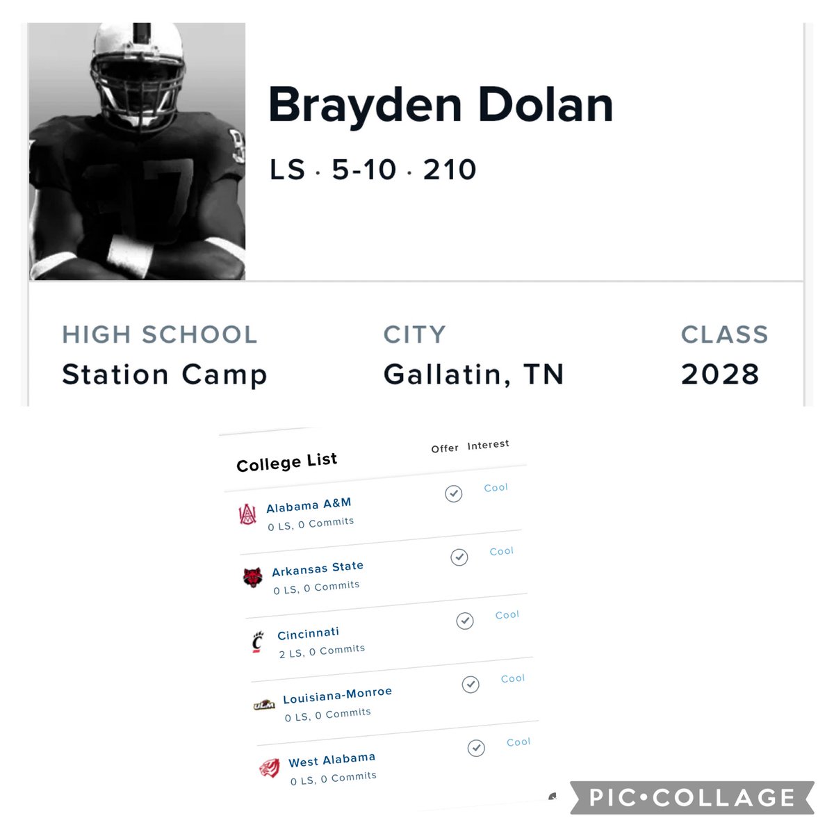BraydenDolan_LS's tweet image. I appreciate @247Sports for the profile. @HKA_Tanalski @RinoMonteforte1