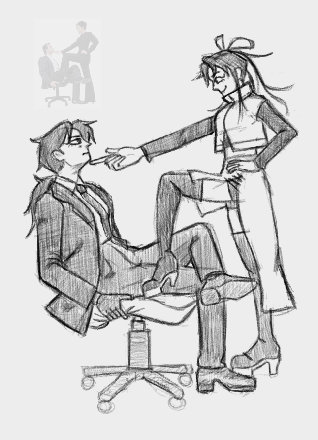 MostlikelySalt's tweet image. yeah ok whatever Sumi and Lady Hisaku yurislop send tweet (not a repost) #Kagurabachi