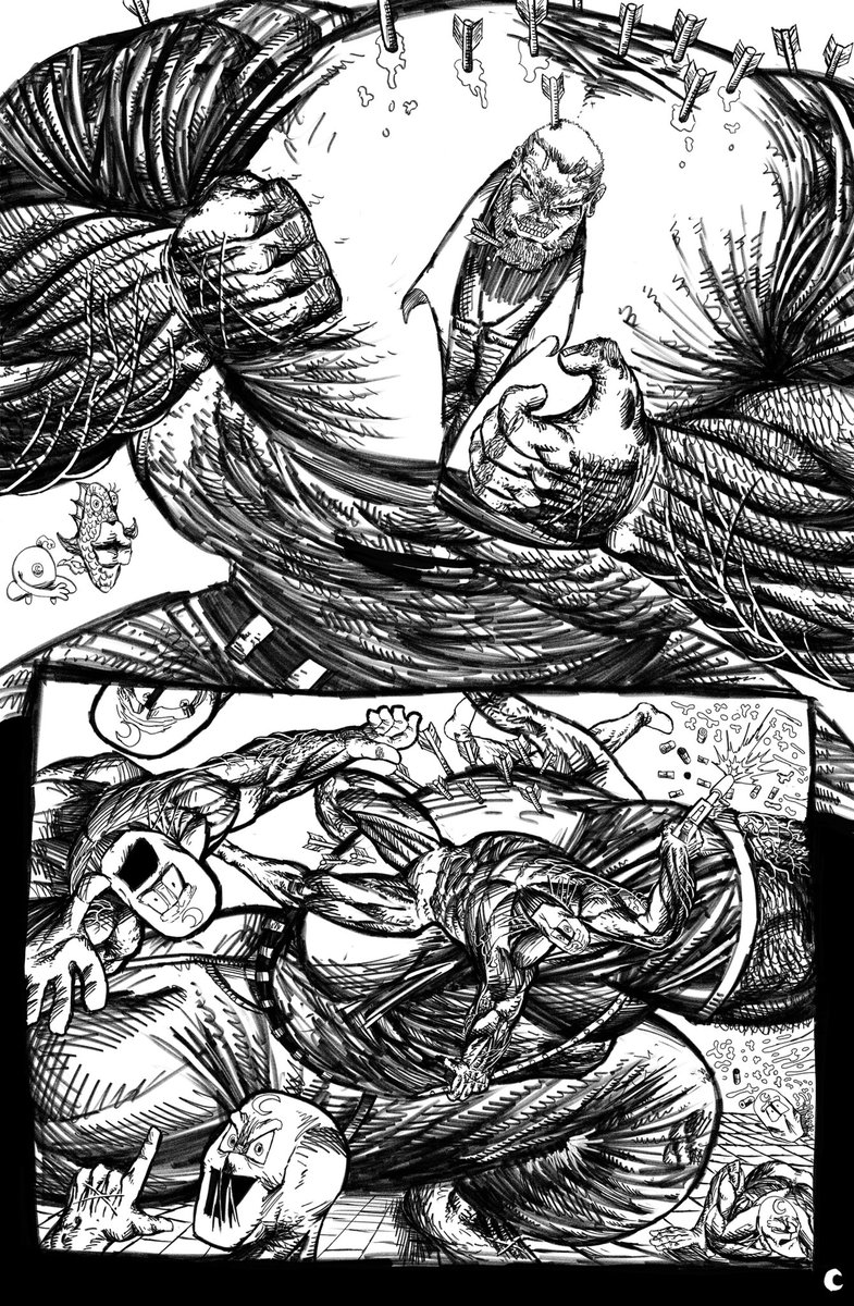 Flexymaltwitta1's tweet image. My favorite pages so far. I’ve got 4 pages left. These are my fav finished pages. I’ll finish issue 3 this week.