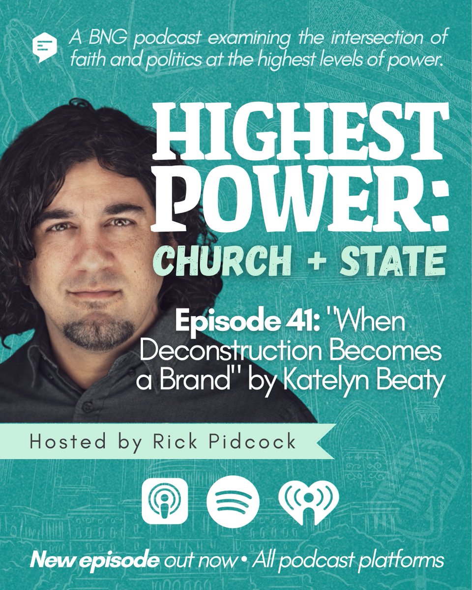 rickpidcock's tweet image. When deconstructing our past theology, it's important to recognize any embodied tendencies we might still hold, especially if we're white men. So for today's episode, I read Katelyn Beaty's recent piece and pause throughout to share my perspectives on it.
podcasts.apple.com/us/podcast/hig…