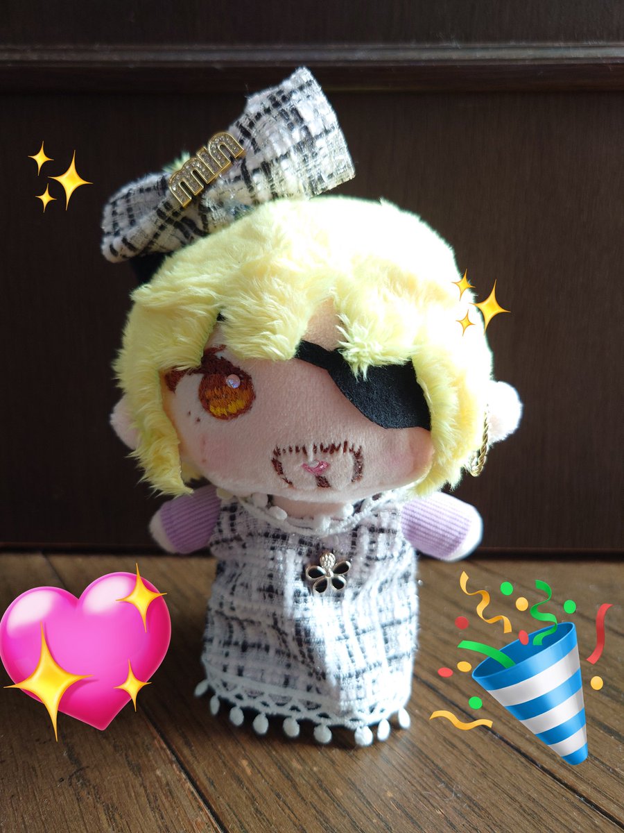 TopponP's tweet image. ゴロ美ぬい…完成…ハァハァ…!
服までは無理でしたので市販のやつを…!
どうしても墨チラさせたくて…💦
髪の毛が…バナナ🍌にしか見えない…😇
理想と現実を見てやって下さい…
楽しかったので2体目も作ろうと思います…💖
今日から一緒に出かけようね☺️