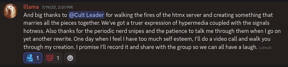 DelaneyGillilan's tweet image. We made a #gratitude channel on our Discord. Open source is hard but hearing from people sure helps!