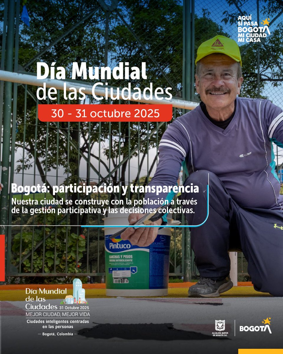 ServicioCivilD's tweet image. En el Plan de Desarrollo 2024-2027, Bogotá reafirma su apuesta por una ciudad centrada en las personas:

👥Participación ciudadana
📲Innovación pública
📊Gestión basada en datos

El diálogo social como motor de políticas públicas más justas y eficientes.
#DíaMundialDeCiudades2025