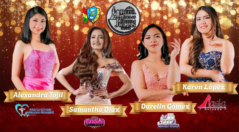 ¡¡¡NOCHE DE BELLEZA TEJUTLECA!!! 

Tejutla ❤️💛💚 está listo para conocer hoy a su nueva Reina de las Fiestas Julias 2025 👑🇬🇳

La ganadora será la representante de Tejutla 🇬🇳 en REINA DEPARTAMENTAL DE SAN MARCOS 2026 👑🇬🇳🦁 

¡Éxitos en la velada, y que gane la mejor!