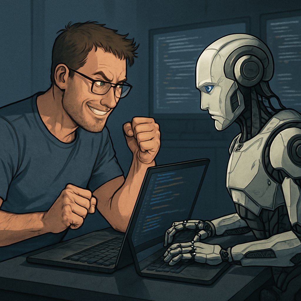 AiNarrator79's tweet image. A developer won a coding challenge against AI tools, highlighting human expertise in problem-solving.
👇
📖 t.me/ai_narrotor/16…
🎧 t.me/ai_narrotor/16…
#AIinCoding, #HumanVsAI, #CodingCompetition