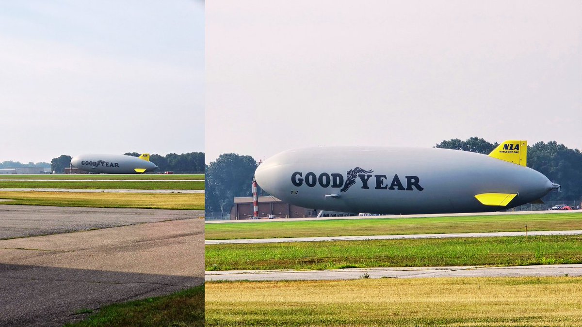 caseythehost's tweet image. Saw this guy flying around Elkhart yesterday.
Today I was able to get these shots at the Elkhart airport.
#GoodYear