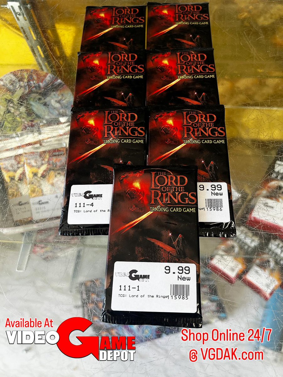 VGDAk's tweet image. Check out these #LordoftheRingsTCG: #MinesofMoria booster packs we got in! 
👾
Shop Online 24/7 at VGDAK.com
🕹️
Game On!
#VideoGameDepot