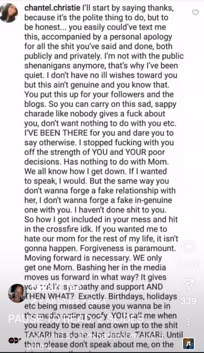 Nprezzed's tweet image. So what happened to her saying forgiveness is paramount you only get one mom, now to this... and then to be bringing up her and Doug's relationship this show wasn't the place to resolve these issues #BasketBallWives