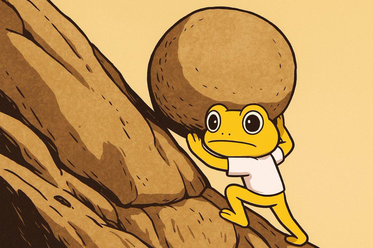 TurboToadToken's tweet image. $TURBO keeps pushing forward, no matter how heavy the obstacles get 🫸🪨