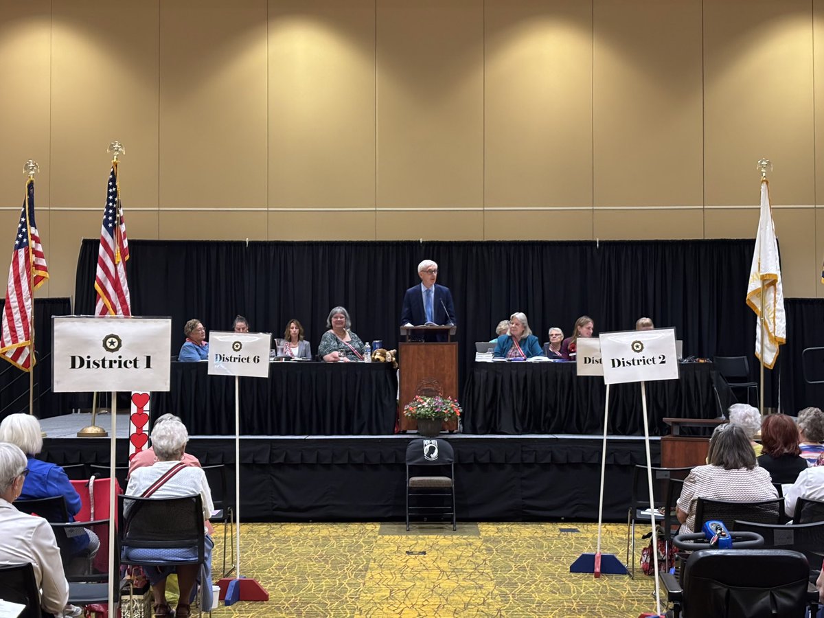 GovEvers's tweet image. Last week, I visited the American Legion and American Legion Auxiliary State Conventions.
We make a promise to our veterans to serve and support them just as they have served and supported us. I'll never stop fighting for Wisconsin's veterans and their families.