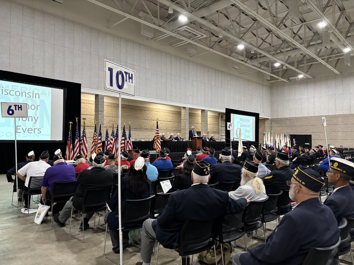 GovEvers's tweet image. Last week, I visited the American Legion and American Legion Auxiliary State Conventions.
We make a promise to our veterans to serve and support them just as they have served and supported us. I'll never stop fighting for Wisconsin's veterans and their families.