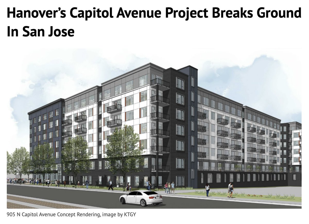 SukritGanesh's tweet image. Not a single apartment complex broke ground in San Jose in 2024. Then the city began cutting impact fees & "inclusionary zoning" requirements on a per-project basis. Literally weeks after this happened to a project near the light rail, construction began. It's not rocket science!