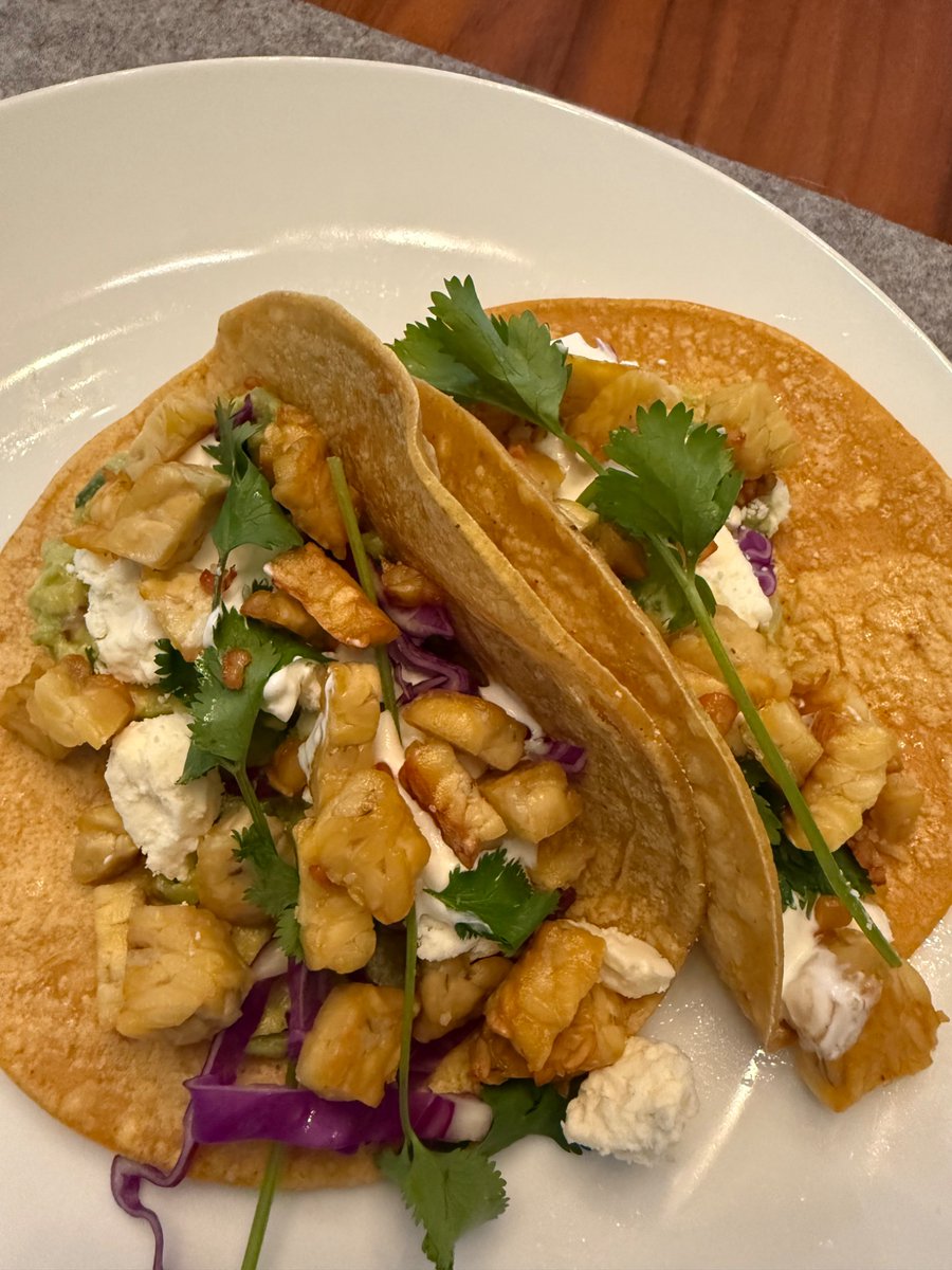 phibetakitten's tweet image. Tempeh tacos for dinner with @jamesdouma