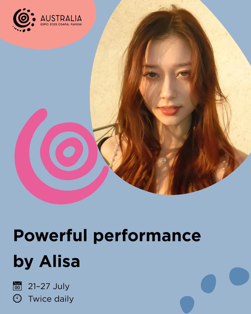 オーストラリアと日本にルーツを持つシンガーソングライター、アリサ（<a href="/alisamusic/">Alisa</a>）が #オーストラリアパビリオン のステージに登場。

オーストラリアを象徴する名曲とオリジナル曲を披露。繊細な感情と大胆なポップが融合した、彼女独自のジャンルを越えたサウンドをお見逃しなく！

#大阪関西万博