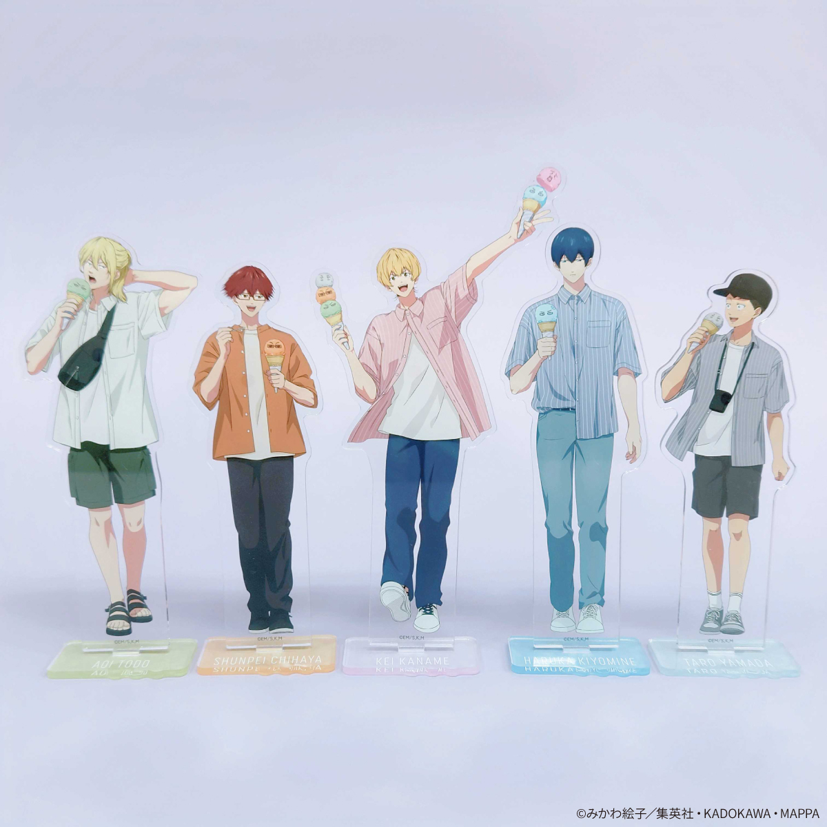 mixxgarden's tweet image. TVアニメ『忘却バッテリー』×mixx garden
🌞 Summer ICE CREAM Cafe🍧
〘グッズ紹介〙
✨等身アクリルスタンド✨
描き下ろしイラストを使用した大きめアクスタ🙌
🔻コラボ詳細
mixxgarden.com/event/boukyaku…
🔻グッズ通販
eimo.jp/page/343
#忘却バッテリー #ミクガ