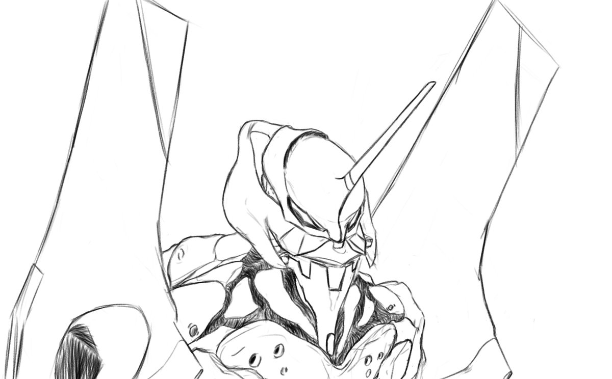 FloopyNoopy's tweet image. ive internalized so much kawoshin art that my EVA stuff is like 100x better than everything else i make #Evangelion