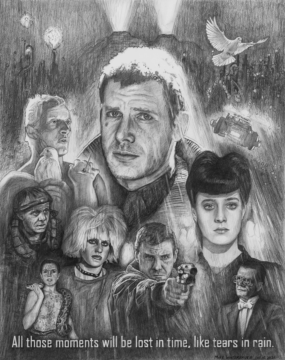 MikeWinterbauer's tweet image. Please enjoy my cool Blade Runner pencil drawing!
#illustration #popculture #movieart #BladeRunner