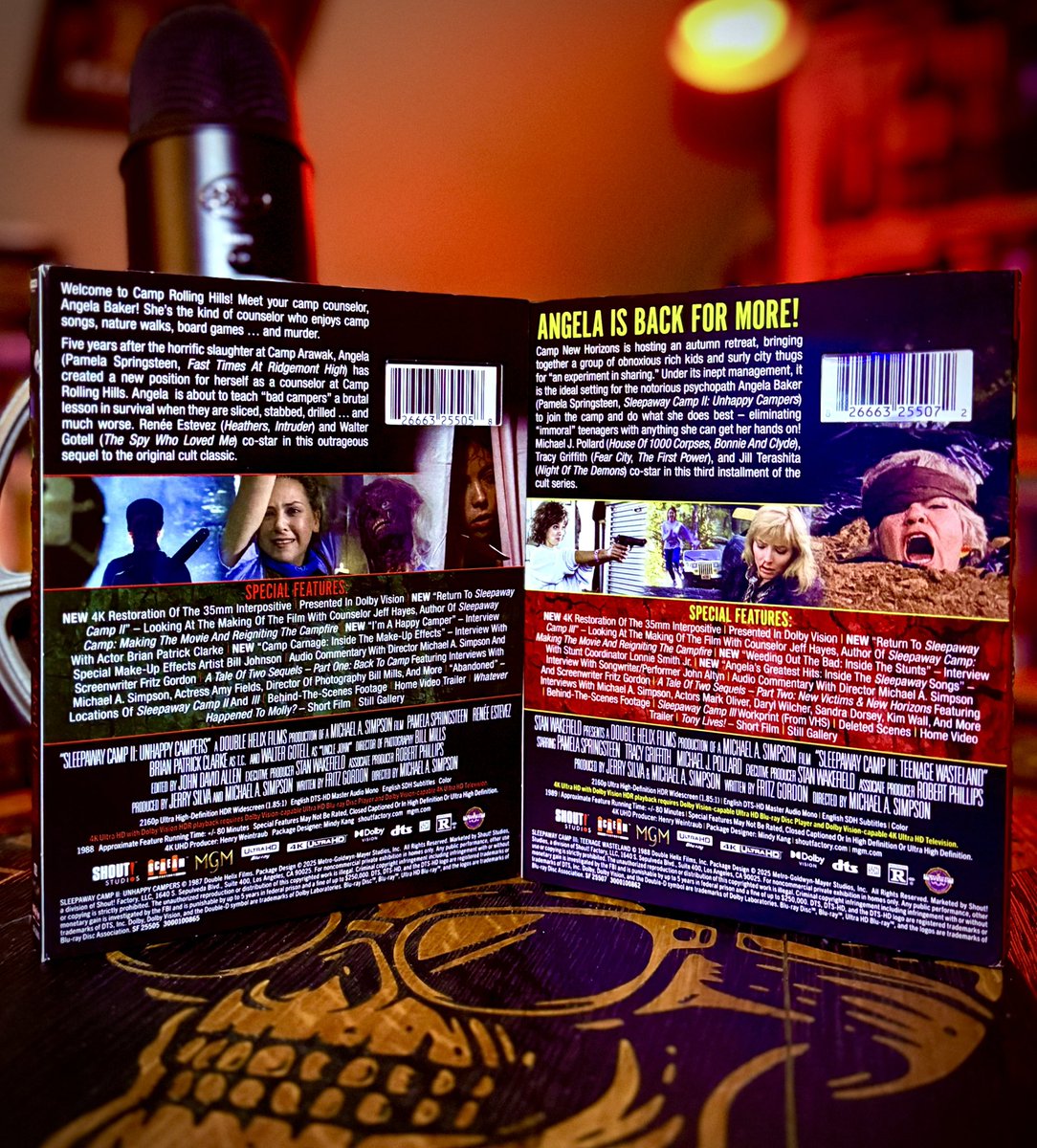 ElecticEnterta1's tweet image. Sleepaway Camp 2 and Sleepaway Camp 3 4K’s just arrived from @screamfactoryofficial 

Checking out part 2 Unhappy Campers right now!

#sleepawaycamp2 #sleepawaycamp3 #4k #physicalmedia