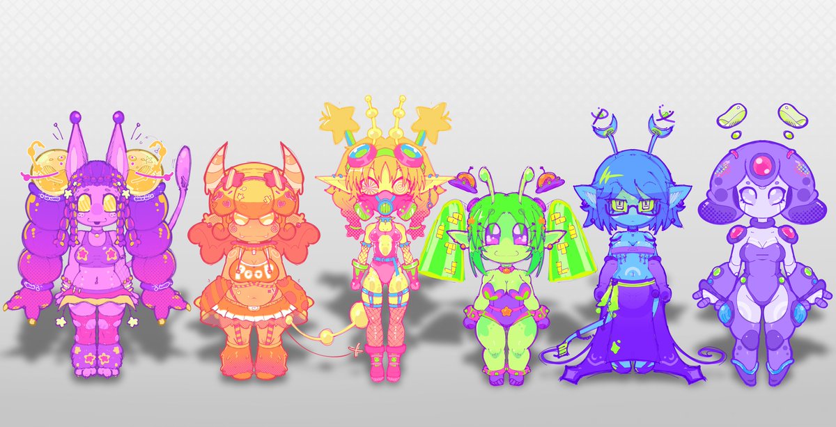 ok fuck it. might as well post them all at once. all the aliens. all