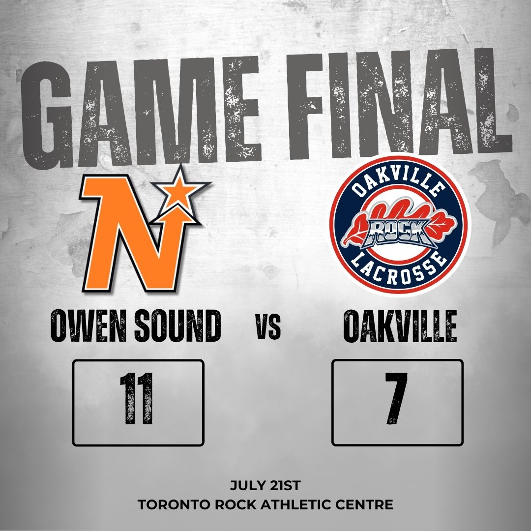 Another win for <a href="/MSLNorthStars/">Owen Sound North Stars</a> time an 11-7 decision over <a href="/OakvilleRock/">Oakville Rock</a>.

Coming up Wednesday: Six Nations welcomes Brooklin to the Iroquois Lacrosse Arena for an 8pm start.