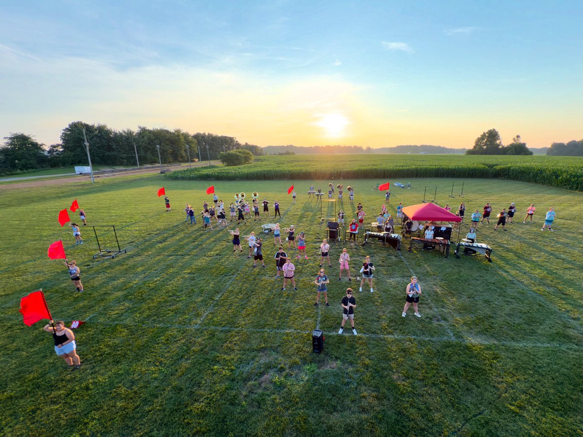 Band Camp Day 1 ✅ 

We finished with our first full ensemble block! It was a BEAUTIFUL day for band!

#EBMB2025 #EBBWithPride