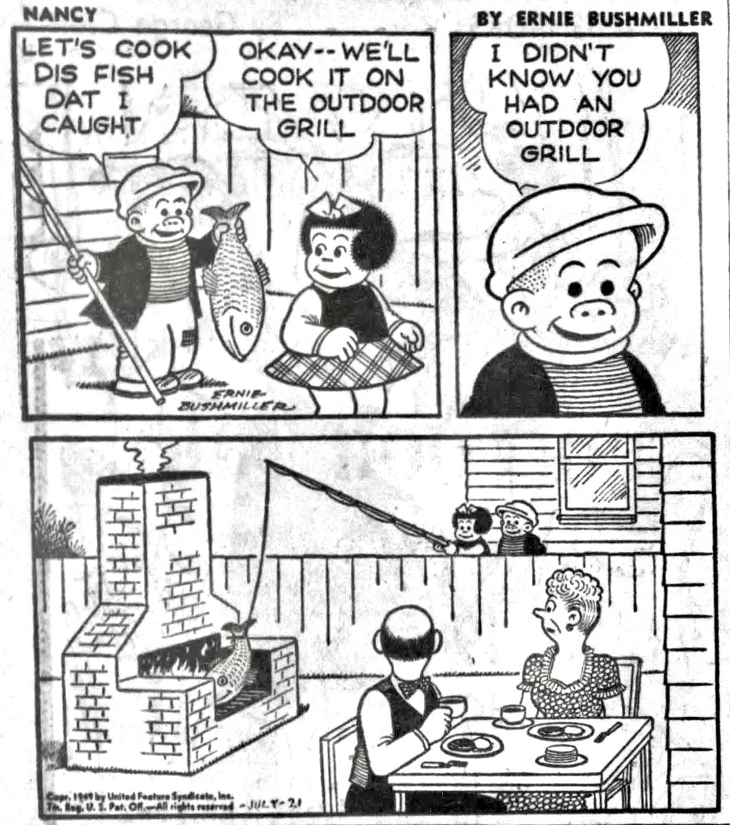 JohnnyCallicutt's tweet image. Nancy By Ernie Bushmiller
July 21,1949