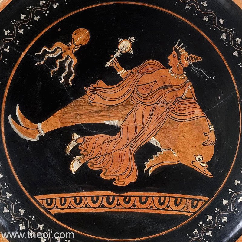 e_plutarchos's tweet image. Oppian, Halieutica 1. 383 ff (trans. Mair) (Greek poet C3rd A.D.) :
"The Delphines (Dolphins) both rejoice in the echoing shores and dwell in the deep seas, and there is no sea without Delphines (Dophins); for Poseidon loves them exceedingly, inasmuch as when he was seeking…