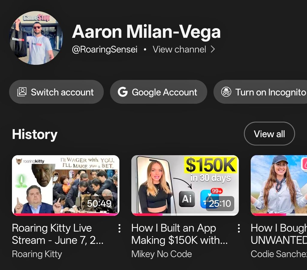 RoaringSensei's tweet image. What a lovely little recommendation from YouTube tonight. Sat and watched it from start to finish again and just smiled the whole way through. Bullish as fuck on $GME. ☺️🥃
