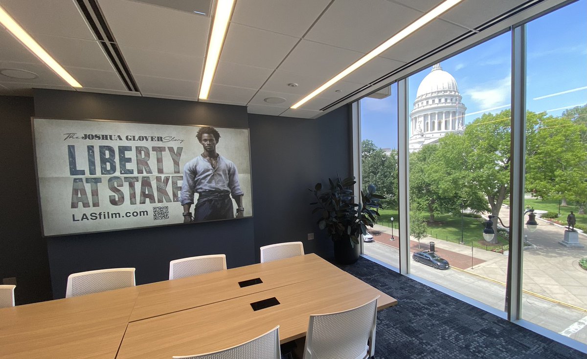 Had another opportunity to share the Joshua Glover story with some terrific people, this time just yards from the Capitol.