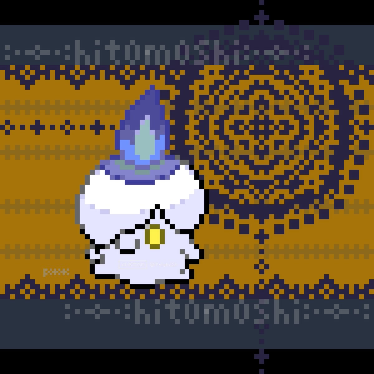 pxlykc23's tweet image. 怖いの苦手だけど涼しくなるなら少しぐらいなら良いかしら、、、？

#ドット絵　#pixelart