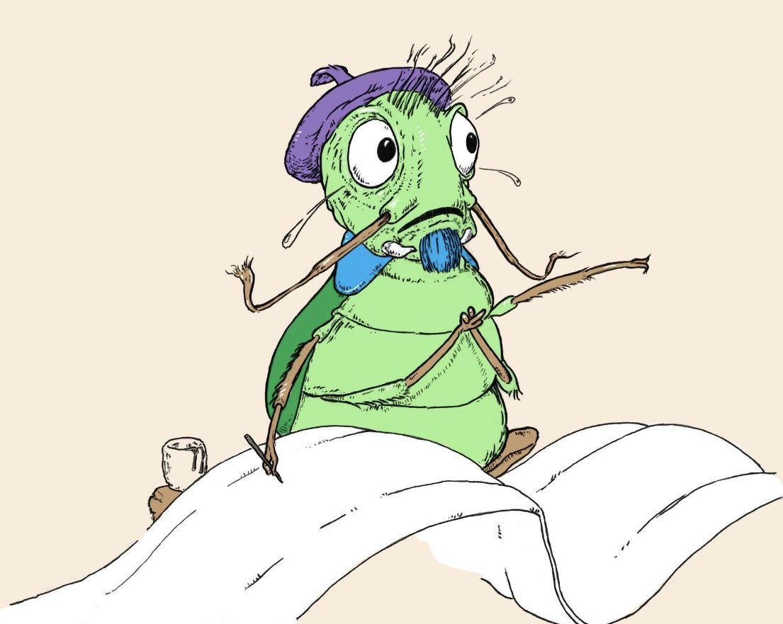crwiley1962's tweet image. The Beat(le) Poet from my children’s picture book, Daisy. Worked on it a little today.