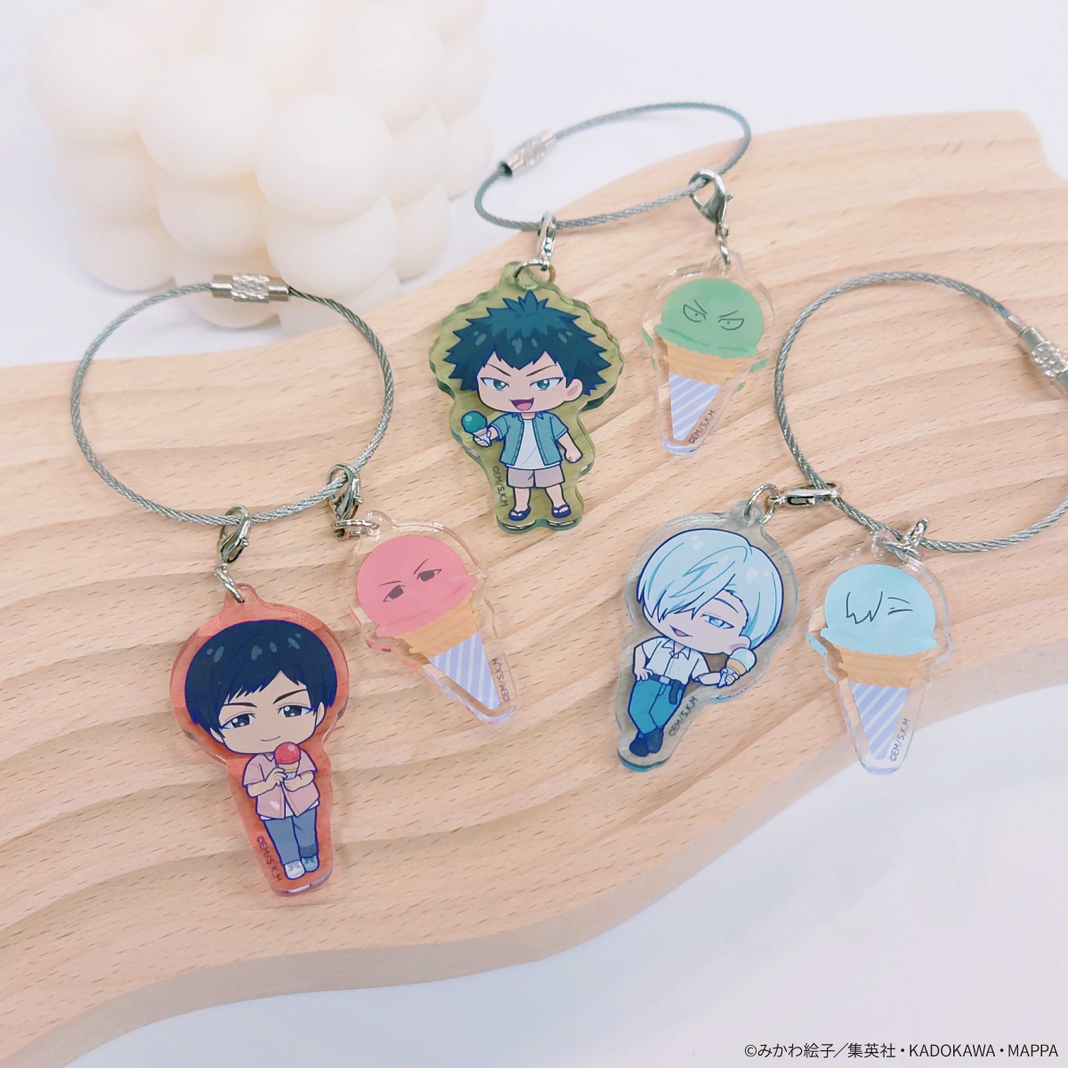 mixxgarden's tweet image. TVアニメ『忘却バッテリー』×mixx garden
🌞 Summer ICE CREAM Cafe🍧
〘グッズ紹介〙
✨トレーディングちびキャラアクリルワイヤーチャーム✨
アイスパーツがとってもかわいい🤤🍨
🔻コラボ詳細
mixxgarden.com/event/boukyaku…
🔻グッズ通販
eimo.jp/page/343
#忘却バッテリー #ミクガ