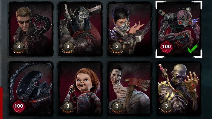 DeadSpace4DBD's tweet image. Funny that my 2 p100s happen to be on the sci-fi killers, I need them to add a killer with the Dead Space chapter so I can make it three of a kind (Of course I'd p100 Isaac too but that's besides the point)