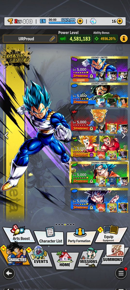 EvokenDefender's tweet image. Those Beerus equips are ruining my perfect Uni Reps team