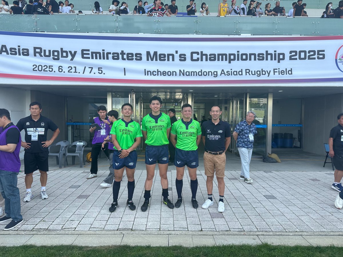 JapanRugbyMinna's tweet image. 🌎日本人が国際試合を担当🙌
ドバイ🇦🇪で行われたAsia Rugby Emirates Men’s Championship 2025✨
#古瀬健樹 レフリー、#桑井亜乃 レフリーをはじめとする日本人マッチオフィシャルが試合を担当しました🇯🇵🙋
現地での様子をぜひご覧ください😌💁
rugby-japan.jp/RugbyFamilyGui…
#みんなでラグビー