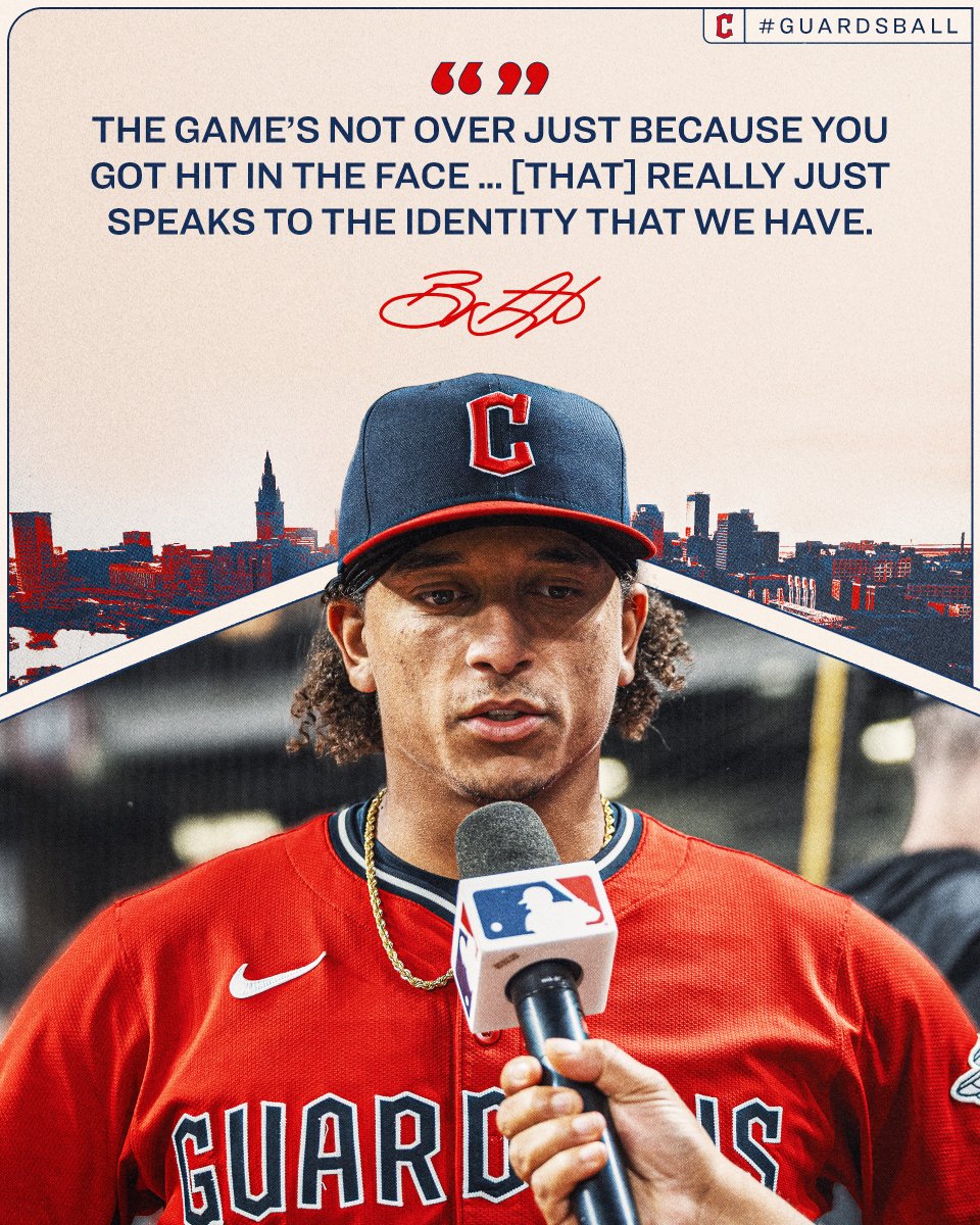 CleGuardians's tweet image. Bo knows it's not about how many times you get hit.
#GuardsBall | #GuardiWWins