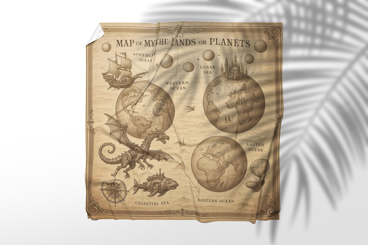 MBeechDesign's tweet image. Vertical Steampunk World Map Poster, Fantasy Vintage Mythical Planet Art - Matte Vertical Posters, Home Decor, Wall Art, Gift for Fantasy etsy.me/4kN8sin via @Etsy
#SteampunkArt #FantasyMap
#WorldBuilding #RetroSciFi #AirshipArt
#MechanicalDragon #VintageFantasy…