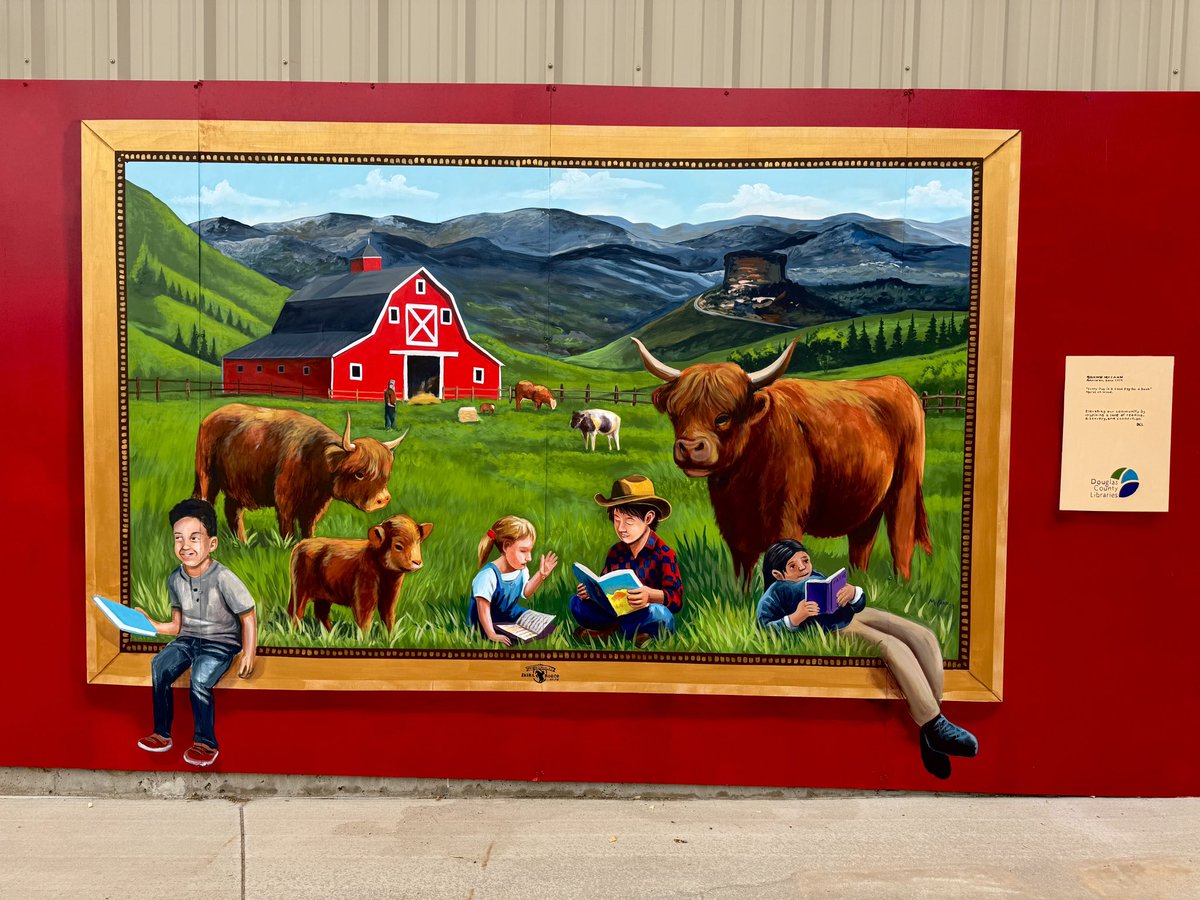 studiomccann's tweet image. Finished mural here in Castle Rock, Colorado. Was a great time painting this. Now back to minneapolis tomorrow to get ready for the Chalkfest I’m running at my gallery!!!