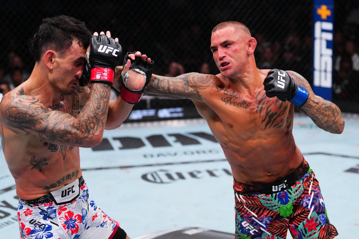 UFC_AUSNZ's tweet image. What a main event!!
Who is next for the BMF Champ Max Holloway? #UFC318?