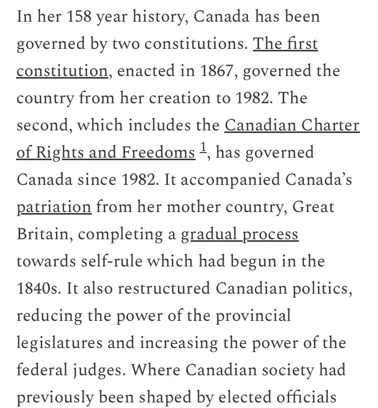 Peter_Nimitz's tweet image. Post on Canada's Constitution History - the colonially imposed 1867 Constitution & the native but destabilizing 1982 Constitution: leaffall.substack.com/p/canadian-con…