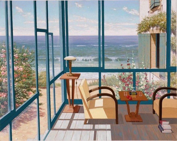 _carlaperfoll's tweet image. Lindsay adorava a praia com o vento anunciando a chegada do inverno.
— Nora Roberts
📖 Dança dos sonhos
•
🎨 Jean Pierson