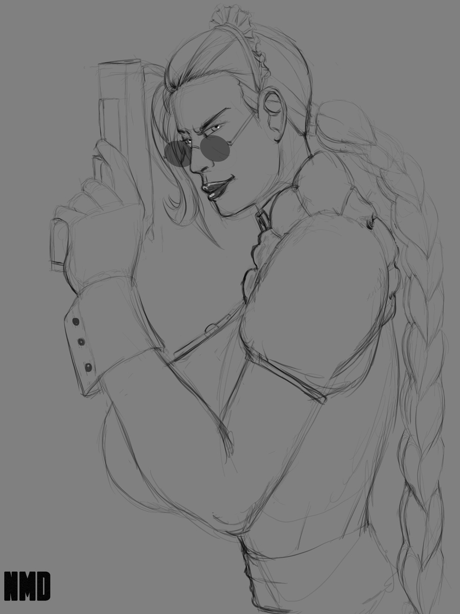 NomadzDrawing's tweet image. Sketch of @TabithashTW during a recent stream