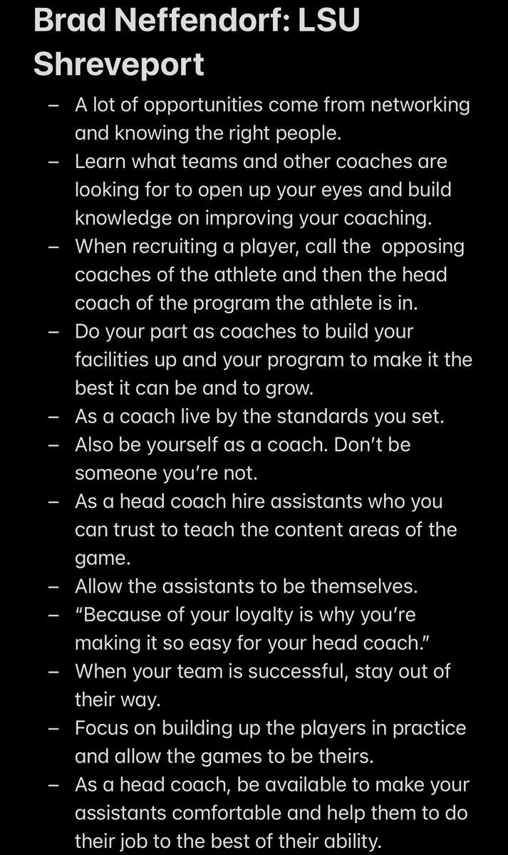CoachCasto's tweet image. I enjoyed listening to the @ABCA1945 Podcast with guest @bneffendorf (@LSUS_Baseball). This was a great discussion on pitching, program development, culture of college baseball, and much more. Here are my notes! @CoachB_ABCA @NettingPros ⚾️📝🎧