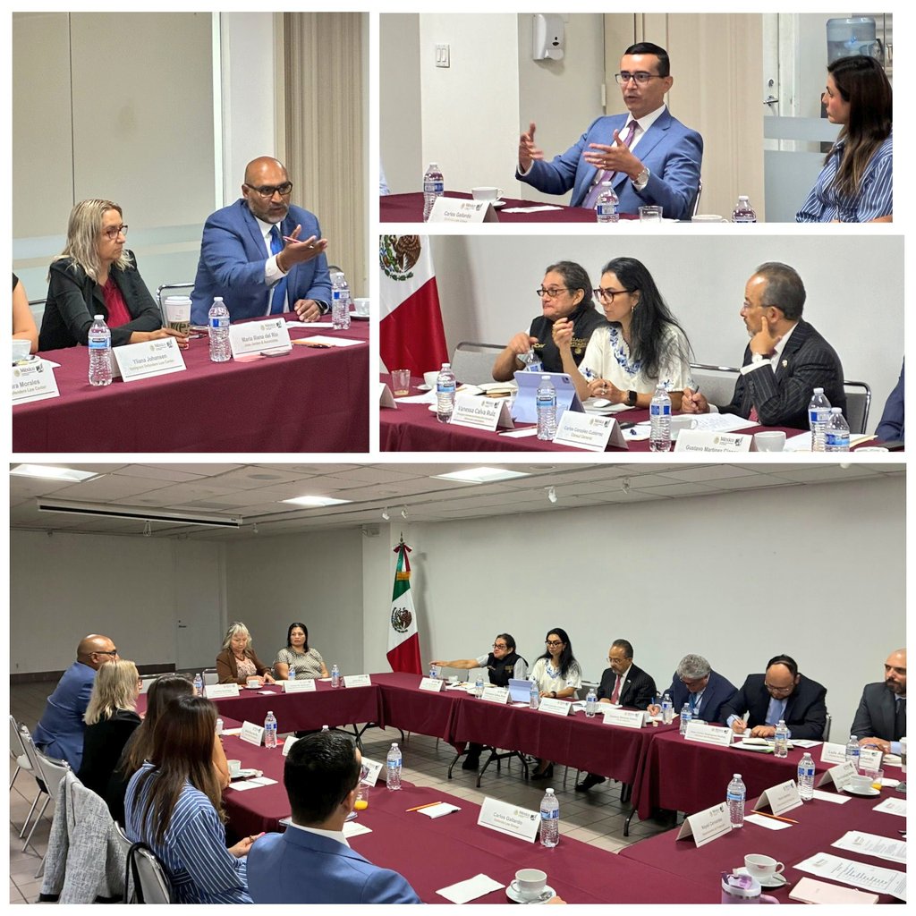carlos_glezgtez's tweet image. Hoy en @ConsulMexLan 🇲🇽 sostuvimos una reunión con abogados miembros del Programa de Asesorías Legales Externas #PALE en materia de migración, con el fin de evaluar el estado actual y definir líneas de acción ante los operativos migratorios recientes en Los Ángeles.