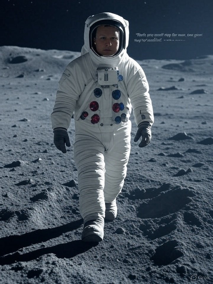 Fun fact of the day:

On July 21, 1969, Neil Armstrong became the first human to walk on the moon during NASA's Apollo 11 mission, saying, "That's one small step for man, one giant leap for mankind."