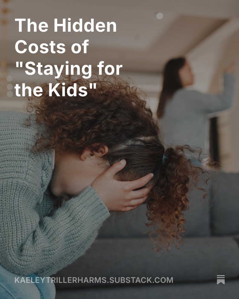 KaeleyT's tweet image. Resharing for better traffic.
My latest blog.
“This obsession with ‘staying married at all costs’ ignores the kids who grow up watching mom cower under dad’s verbal tirades or worse, learning that love means enduring pain. What do kids learn about what it means to be a man…