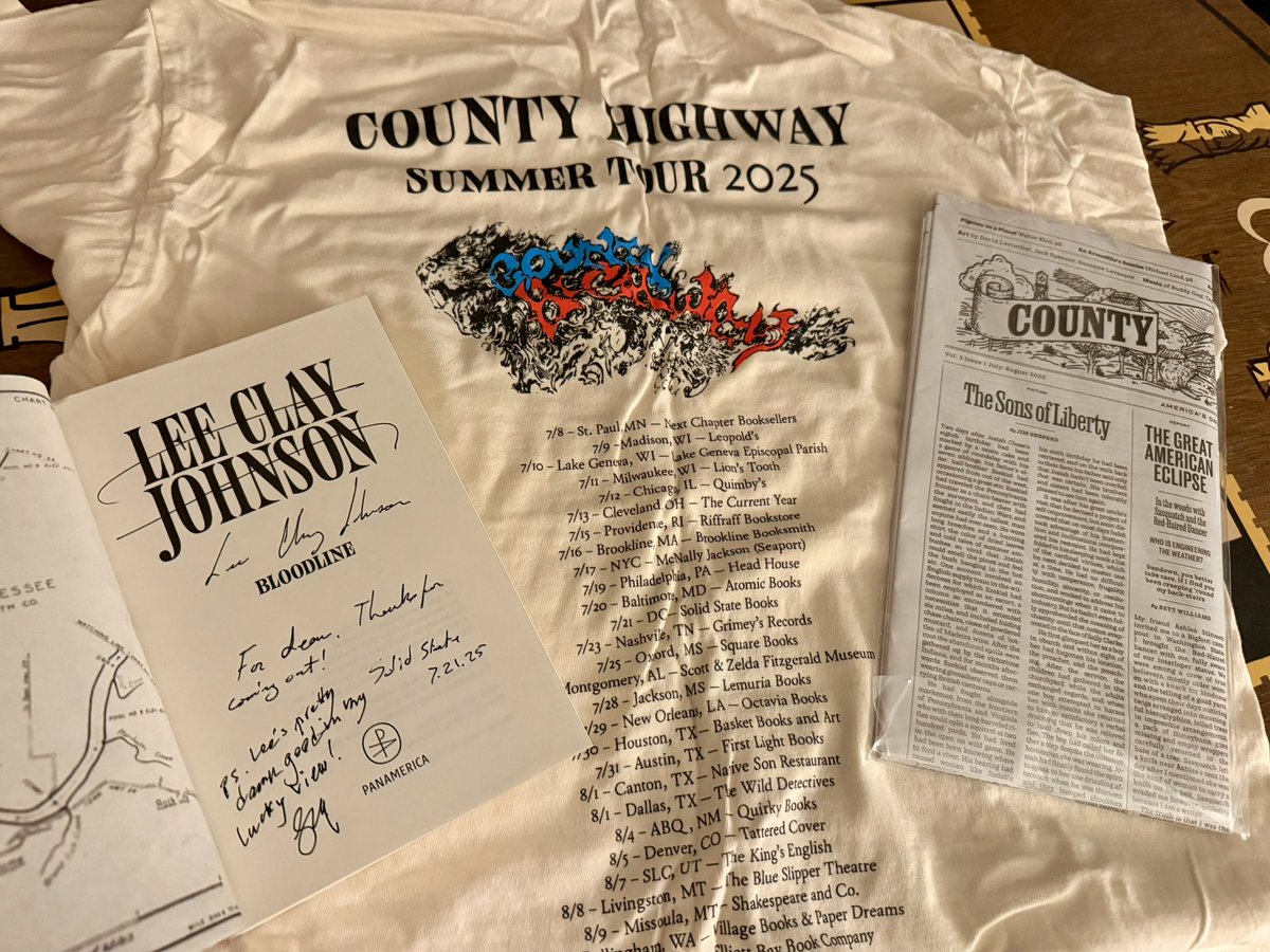 Sean_ADFIntl's tweet image. Had a great time at the @countyhwy DC tour stop at @solidstatedc w Lee Clay Johnson & Gary Fisketjon. It’s not a question. County Highway is just the best writing available in America. Had to go. @walterkirn @PanamericaBooks