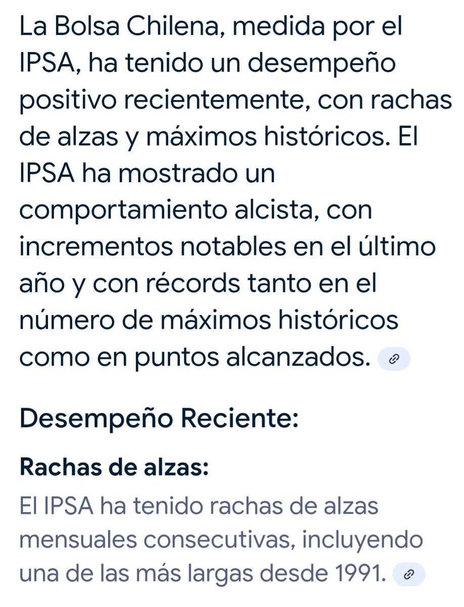 NDi3go's tweet image. El medio Ex Ante reconoce lo que dice Kast, Boric y la Izquierda que nos proponen a Jeannette Jara para Presidenta son un Gobierno Fracasado 🙄
Por eso la Bolsa ha tenido la mejor Racha de Crecimiento desde 1991 🤷🏻♂️
Sumele Leyes que Favorecen a la Mayoría 👏
#VamosChilenasEnTVN